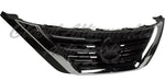 GRILLE UPPER PTD SILVER GRAY W/CHROME MOULDING — photo 1