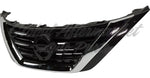 GRILLE UPPER PTD SILVER GRAY W/CHROME MOULDING — photo 3