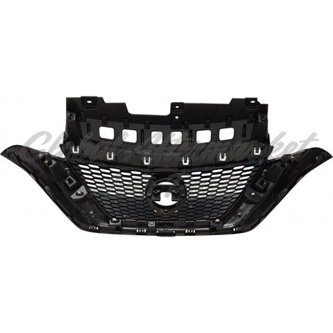 GRILLE PTD BLACK W/CHROME MOULDING
