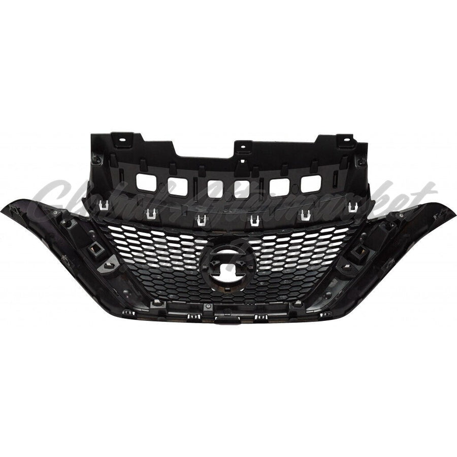 GRILLE PTD BLACK W/CHROME MOULDING