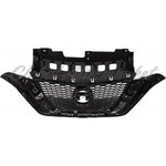 GRILLE PTD BLACK W/CHROME MOULDING — photo 2
