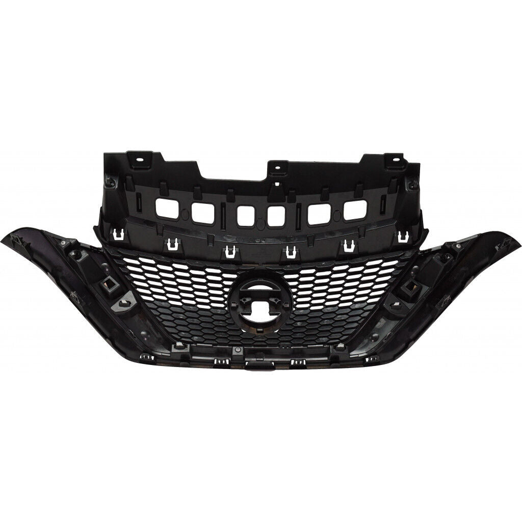 GRILLE PTD BLACK W/CHROME MOULDING