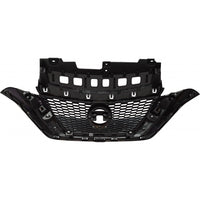 GRILLE PTD BLACK W/CHROME MOULDING