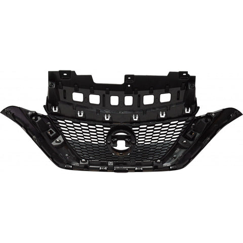 GRILLE PTD BLACK W/CHROME MOULDING