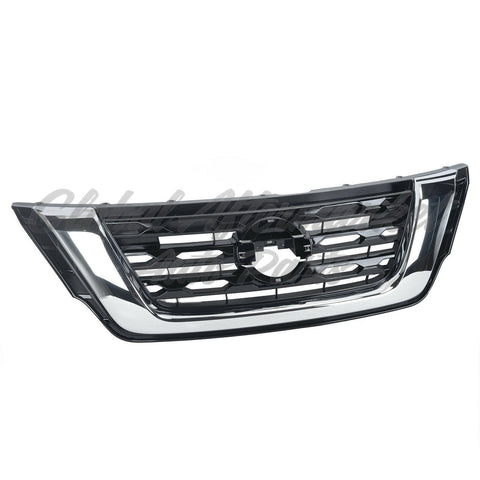 GRILLE PTD SILVER-BLACK W/O SURROUND VIEW