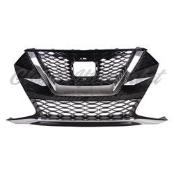 GRILLE FR PTD BLACK W/CHROME MOLDING W/O CAMERA S/SV/SL MODEL
