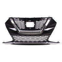 GRILLE FR PTD BLACK W/CHROME MOLDING W/O CAMERA S/SV/SL MODEL