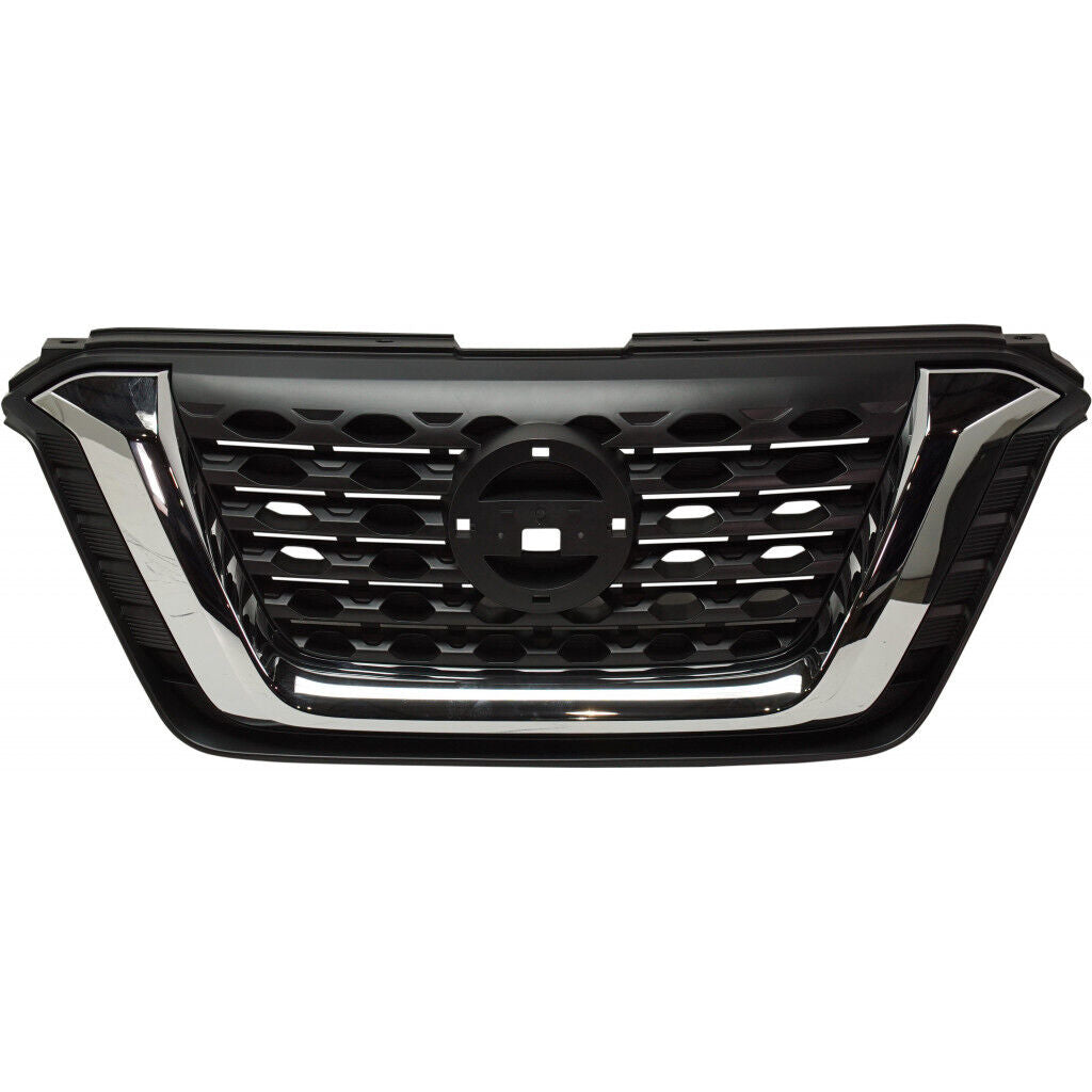 GRILLE FR MATTE BLACK W/CHROME