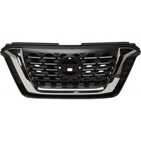 GRILLE FR MATTE BLACK W/CHROME