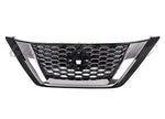 GRILLE FR PTD BLACK W/CHROME MOLDING FOR 22-24 W/O CAMERA — photo 1