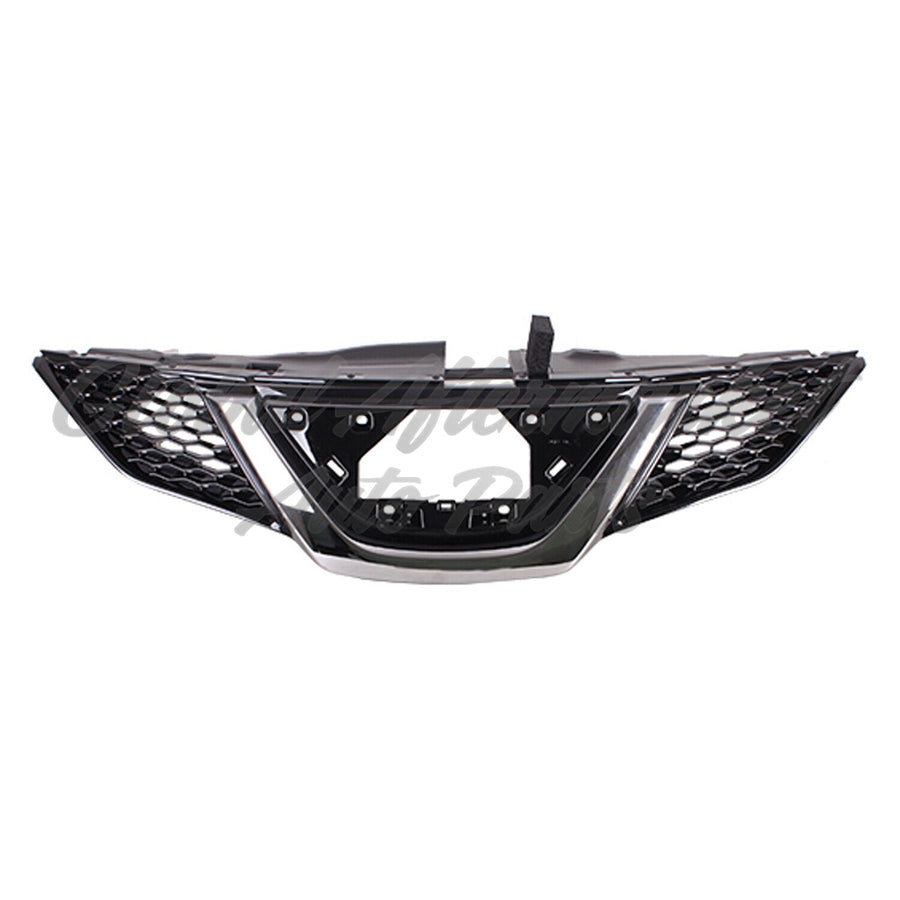 GRILLE FR PTD BLACK W/CHROME MOLDING W/O CAMERA