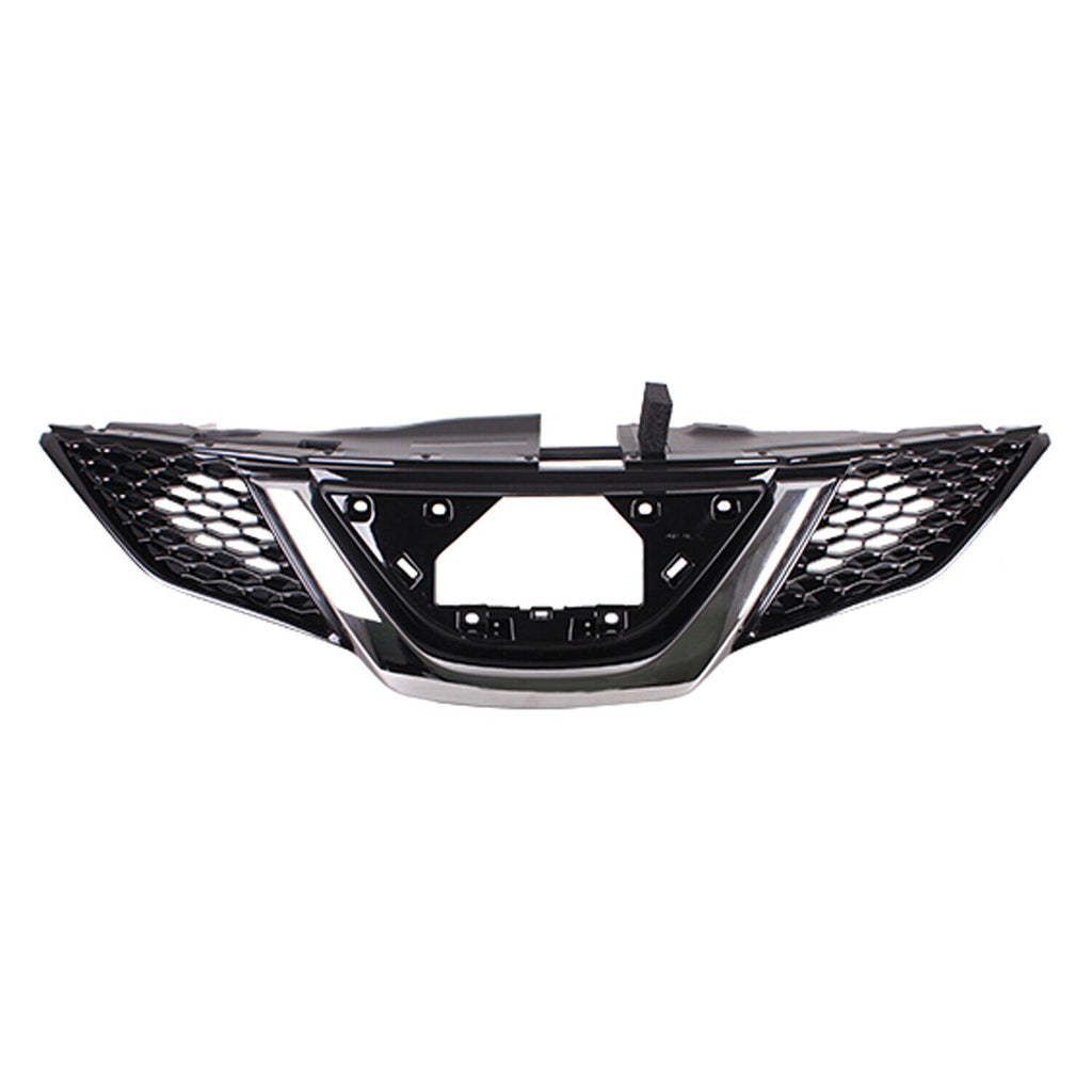 GRILLE FR PTD BLACK W/CHROME MOLDING W/O CAMERA