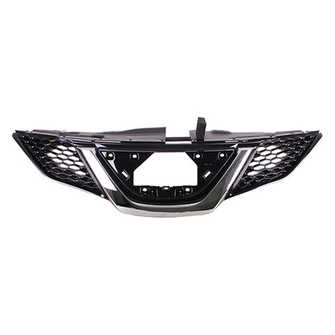 GRILLE FR PTD BLACK W/CHROME MOLDING W/O CAMERA