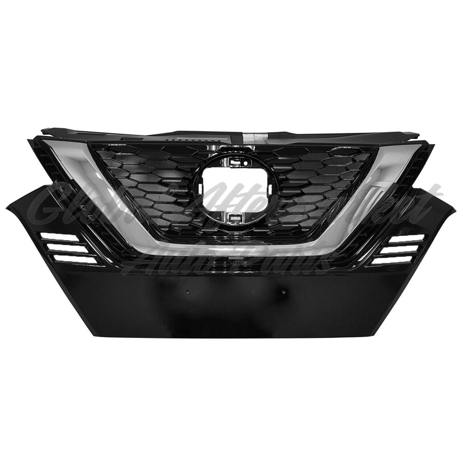 GRILLE FR BRIGHT BLACK W/CHROME MOLDING W/O CAMERA S/SV MODELS