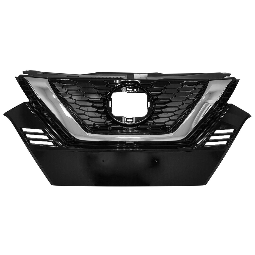 GRILLE FR BRIGHT BLACK W/CHROME MOLDING W/O CAMERA S/SV MODELS