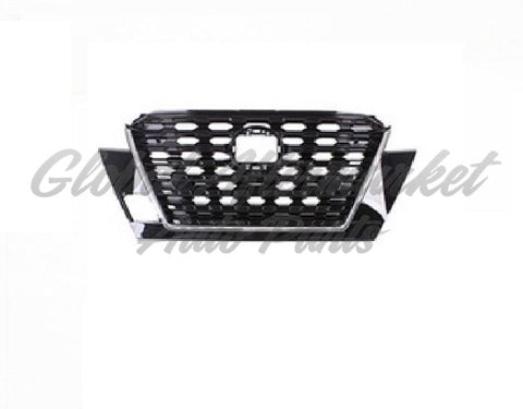 GRILLE FR PTD BLACK W/CHROME MOLDING W/O CAMERA S/ SV MODELS
