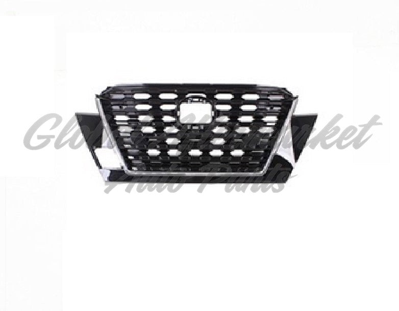 GRILLE FR PTD BLACK W/CHROME MOLDING W/O CAMERA S/ SV MODELS