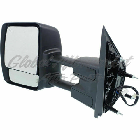 DOOR MIRROR LH POWER CHROME HTD W/TOW