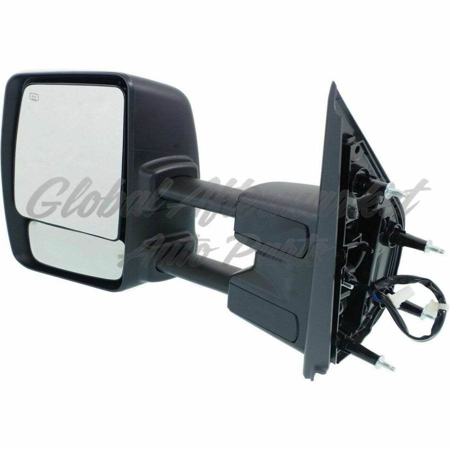 DOOR MIRROR LH POWER CHROME HTD W/TOW