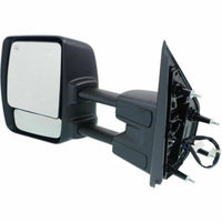 DOOR MIRROR LH POWER CHROME HTD W/TOW