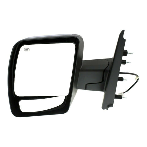 DOOR MIRROR LH POWER CHROME HTD