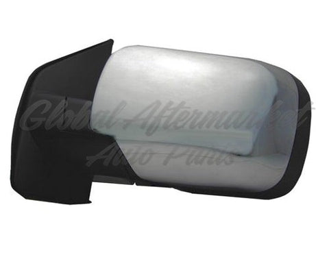 DOOR MIRROR LH POWER CHROME SV W/O TOW