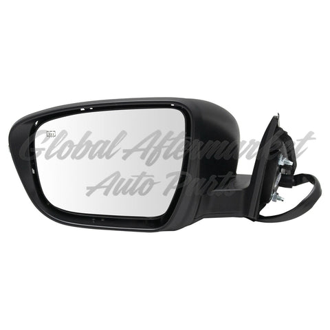 DOOR MIRROR LH POWER HTD WITH SIDE VIEW CAMERA/TURN SIGNAL/NON-PAINTABLE BLACK CAP