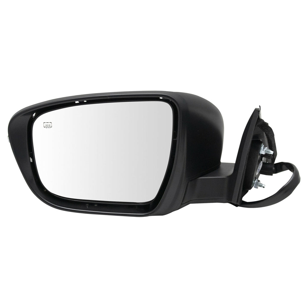 DOOR MIRROR LH POWER HTD WITH SIDE VIEW CAMERA/TURN SIGNAL/NON-PAINTABLE BLACK CAP