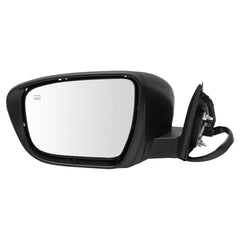 DOOR MIRROR LH POWER HTD WITH SIDE VIEW CAMERA/TURN SIGNAL/NON-PAINTABLE BLACK CAP
