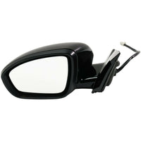 DOOR MIRROR LH POWER HTD GLOSS BLACK W/SIGNAL