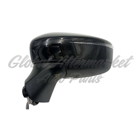 DOOR MIRROR LH POWER MANUAL FOLD HTD W/SIGNAL/BLIND SPOT/ TEXTURED BASE W/GLOSS BLACK CAP