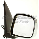 DOOR MIRROR RH POWER EXTENDED CAB LE CHROME — photo 2