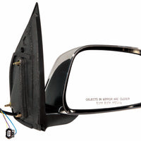 DOOR MIRROR RH POWER EXTENDED CAB LE CHROME