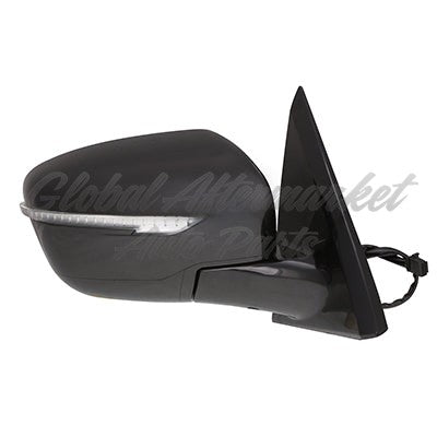 DOOR MIRROR RH POWER HTD MANUAL FOLDING CONVEX GLASS W/SIGNAL W/O CAMERA PTM