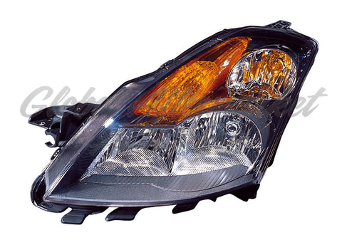 HEAD LAMP LH W/GRAY BEZEL CAPA