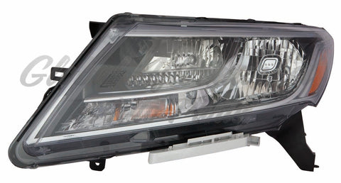 HEAD LAMP LH HALOGEN CHROME BEZEL CAPA