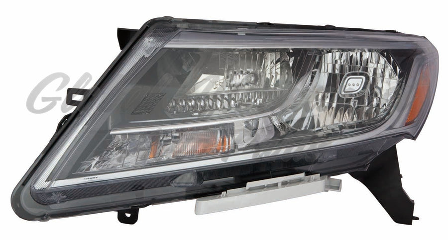 HEAD LAMP LH HALOGEN CHROME BEZEL