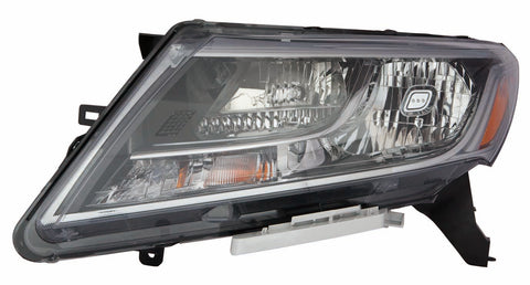 HEAD LAMP LH HALOGEN CHROME BEZEL CAPA