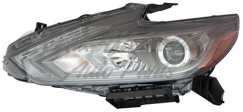 HEAD LAMP LH LED W/DRL/SMOKED BEZEL CAPA
