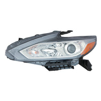 HEAD LAMP LH HALOGEN W/CHROME BEZEL W/O LED DAYTIME RUNNING LIGHT HQ