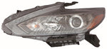 HEAD LAMP LH HALOGEN W/BLACK BEZEL W/O LED DAYTIME RUNNING LIGHT HQ — photo 1