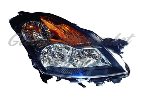 HEAD LAMP RH HALOGEN BLACK HOUSING HQ
