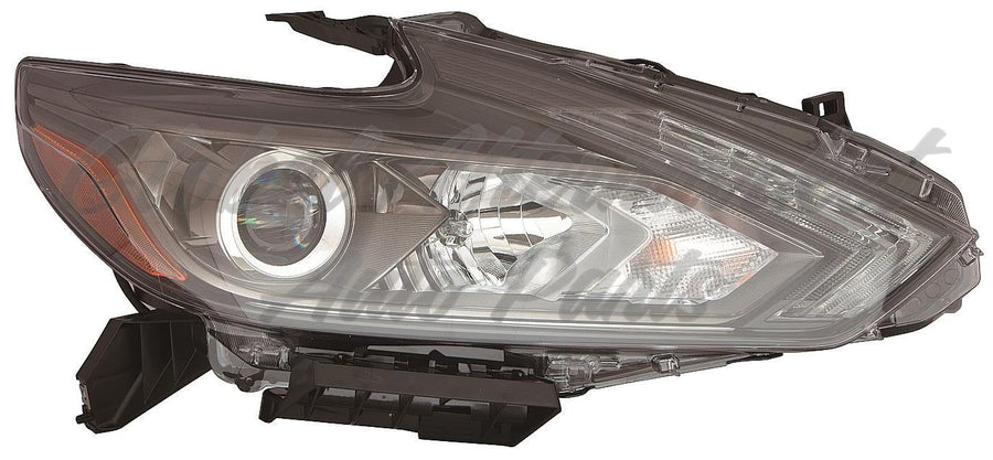 HEAD LAMP RH LED W/DRL/SMOKED BEZEL HQ