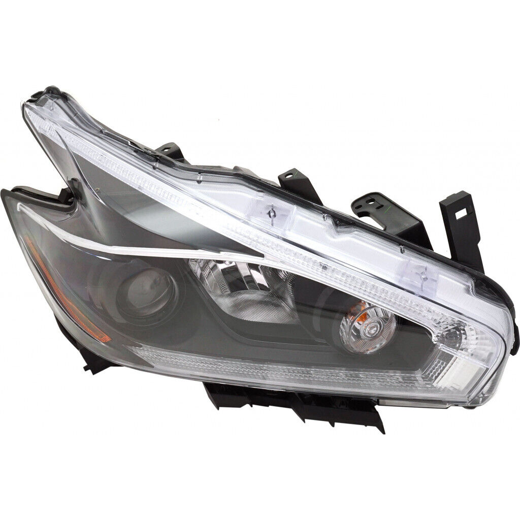 HEAD LAMP RH HALOGEN W/BLACK BEZEL