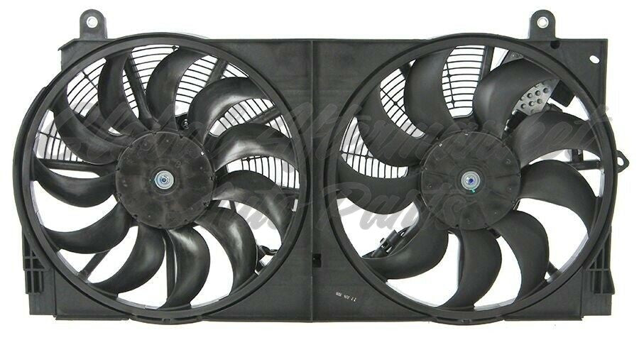 NISSAN LEAF 2018 COOLING FAN ASSY TWO FAN ASSYS SIDE BY SIDE SL/SV MODEL WITH 214934GAOA MODULE