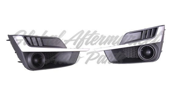 FOG LAMP COVER FR LH W/PAINTED SILVER MOULDING