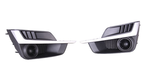 FOG LAMP COVER FR LH W/PAINTED SILVER MOULDING
