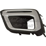 FOG LAMP BEZEL FR LH CHROME/TEXTURED BLACK USE W/LED FOGS TOURING MODEL — photo 4