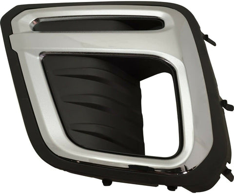 FOG LAMP BEZEL FR LH CHROME/TEXTURED BLACK USE W/LED FOGS TOURING MODEL