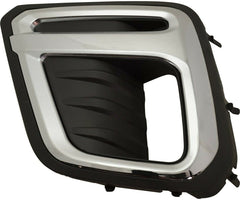 FOG LAMP BEZEL FR LH CHROME/TEXTURED BLACK USE W/LED FOGS TOURING MODEL